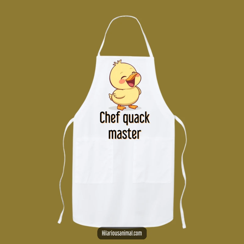 Funny Duckling Apron: Hearty Laughing Chef Wear, A Whimsical Funny Gift!