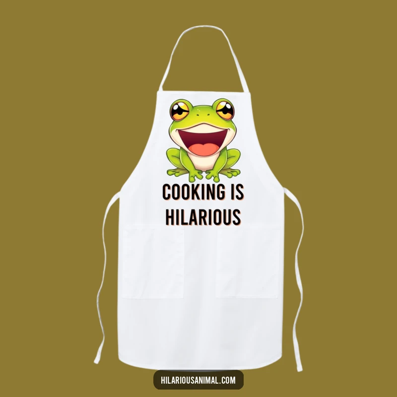 Funny Bulging Frog Apron - Cook with Comedy!