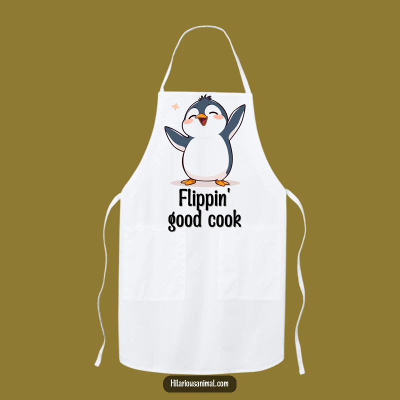 Funny Clumsy Penguin Apron: Cook Up a Storm with This Hilarious Kitchen Accessory