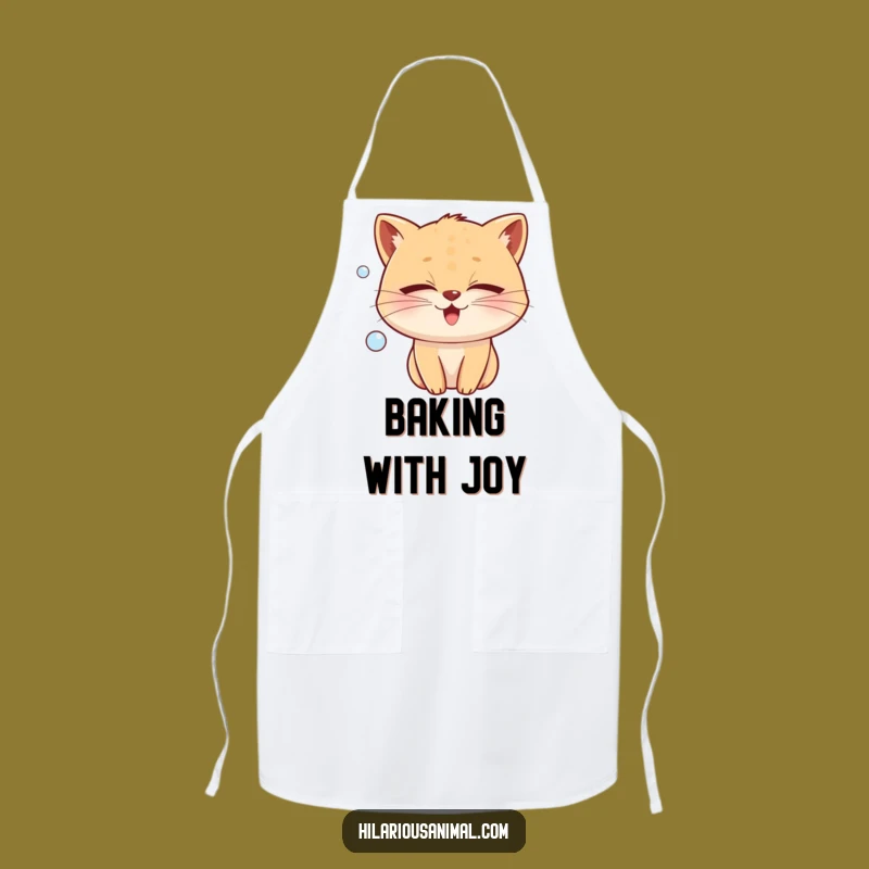 Funny Joy Bubble Apron: Cook with Bliss! Whiskered Animal Chef Gear, Perfect Funny Gift