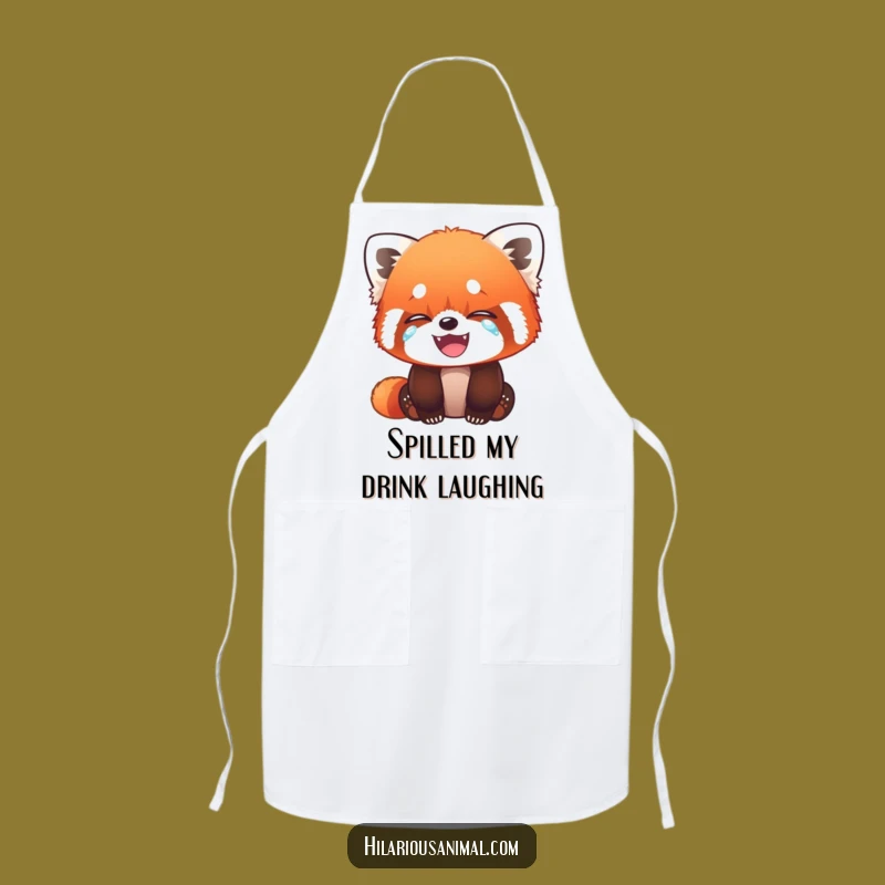 Funny Red Panda Cub Apron: Hilarious Chef's Gear Gift
