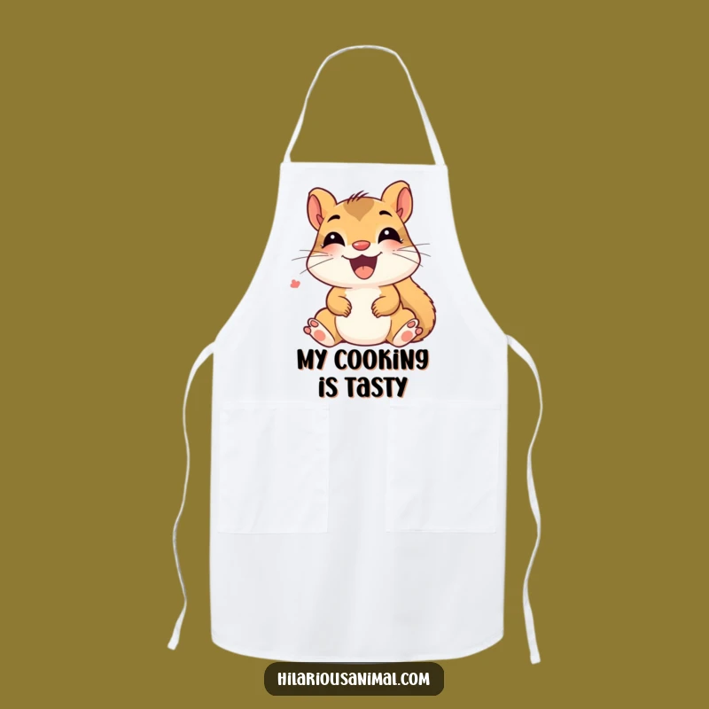 Funny Delighted Squirrel Apron - Giggling Fun, Kitchen Humor Gift