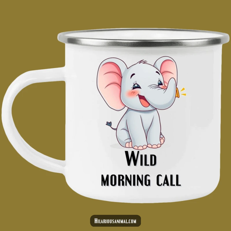 Funny Elephant Cub Campfire Mug - Sip Your Joy Outdoors