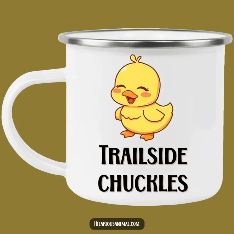 Funny Duckling Giggling Camping Mug: Adorable Adventure Companion