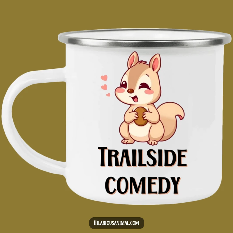 Funny Squirrel Nutty Amusement Camping Mug - Outdoor Hilarious Nature Gift