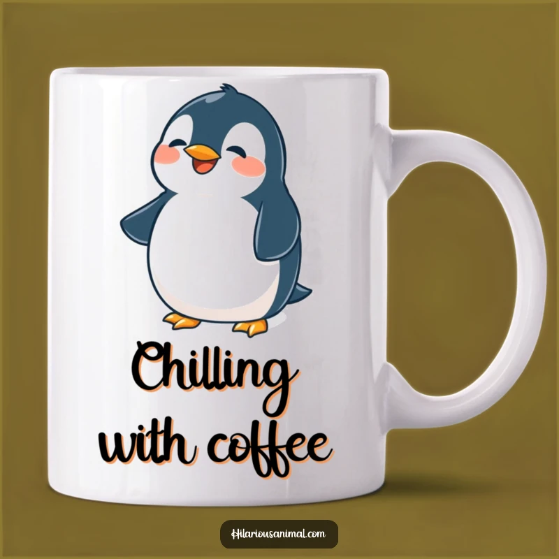 Funny Penguin Mug: Belly Laughing Bird, The Cutest Funny Gift!