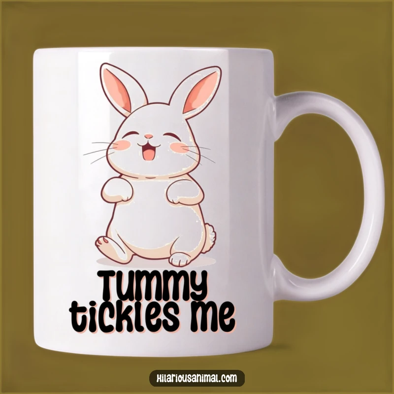 Funny Rabbit Belly Laugh Mug - Hilarious Pet Gift for Bunny Lovers