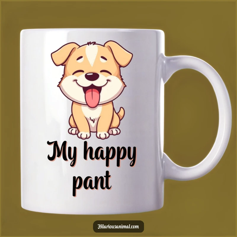 Funny Giggling Dog Mug: Playful Pup Tongue Out, Perfect Gift for Dog Lovers