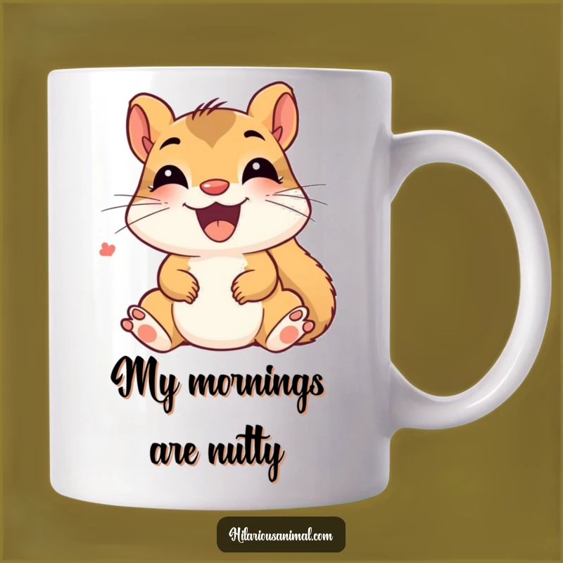 Funny Delighted Squirrel Mug - Giggling Chatter, Perfect Humorous Gift