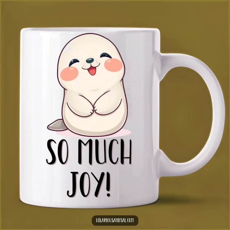 Funny Seal Cub Giggling Mug: A Hilarious Gift for Belly Laughs and Joy