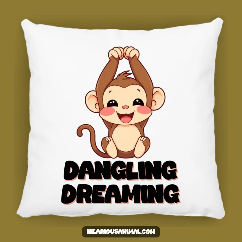 Cuddly Funny Monkey Cub Pillow: Upside-Down Chuckles for Ultimate Comfort!