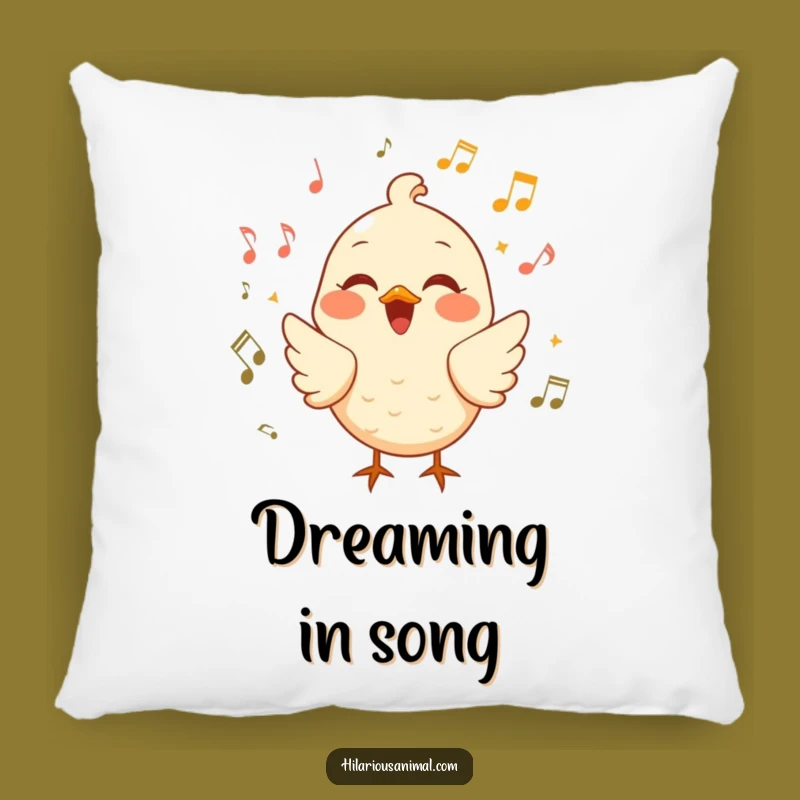 Funny Cheerful Bird Pillow: Snuggle with This Musical and Hilarious Companion