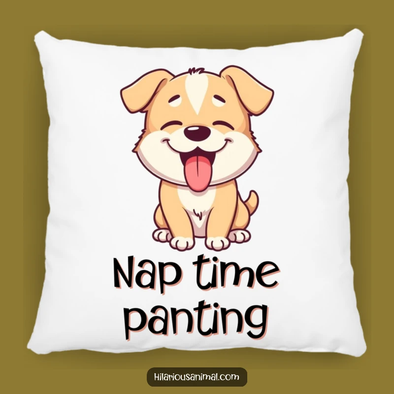Funny Giggling Dog Pillow: Soft Cushion with Playful Pup, Cozy Comedic Home Decor Gift