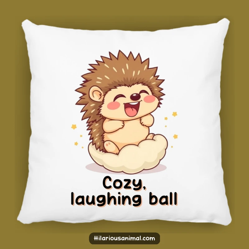 Funny Hedgehog Cub Rolling Pillow: Cozy Comfort with Hilarious Laughter