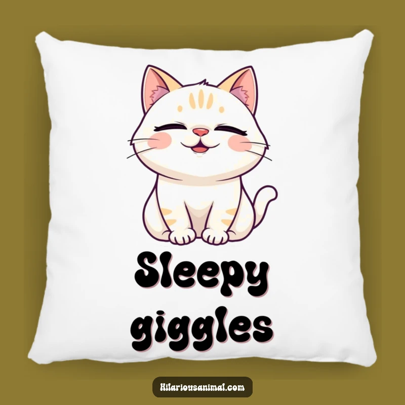 Funny Laughing Cat Pillow: Cozy Feline Comfort, Hilarious Decor Accent, Perfect Gift
