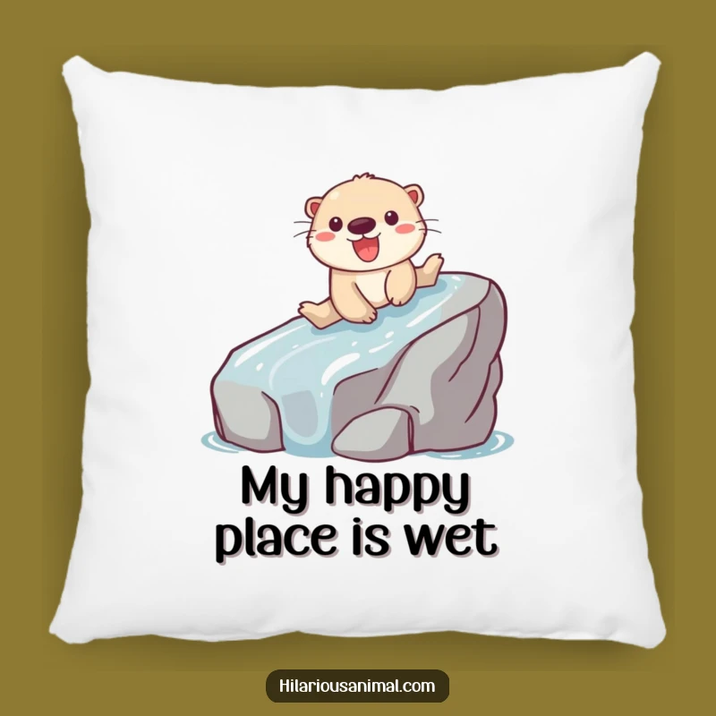 Funny Otter Sliding Pillow: Cozy Comfort with a Playful Touch
