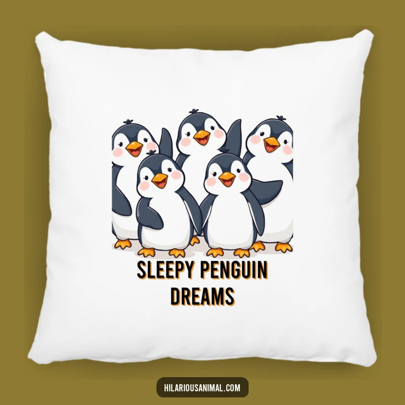 Funny Penguin Giggling Pillow: Comfy Cuddles with Hilarious Antarctic Charm