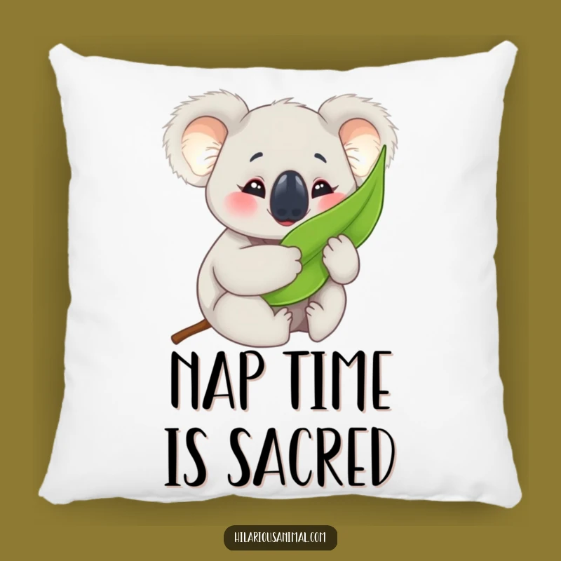Cuddly Funny Koala Cub Pillow: Hugs and Smiles for Cozy Comfort!