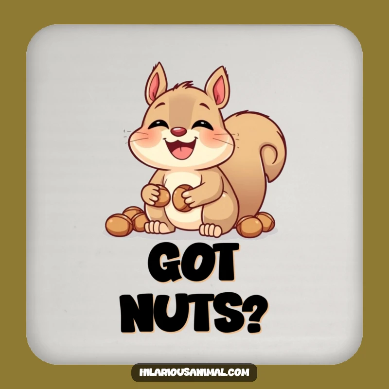 Funny Squirrel Nut Coaster: Add Nutty Charm to Your Table