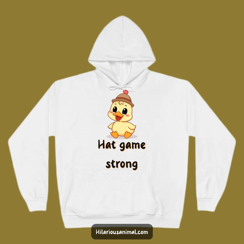 Cozy Funny Duck Hat Hoodie: Warm Comfort with a Hearty Quack