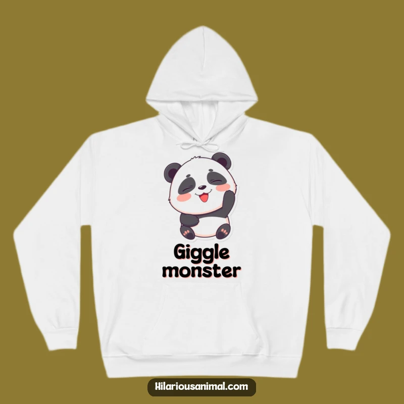 Funny Panda Cub Laughing Hoodie: Cozy Up with Hilarious Comfort