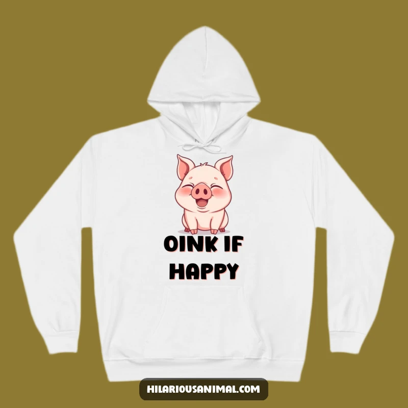 Funny Piglet Laughter Hoodie: Cozy Comfort and Infectious Joy!