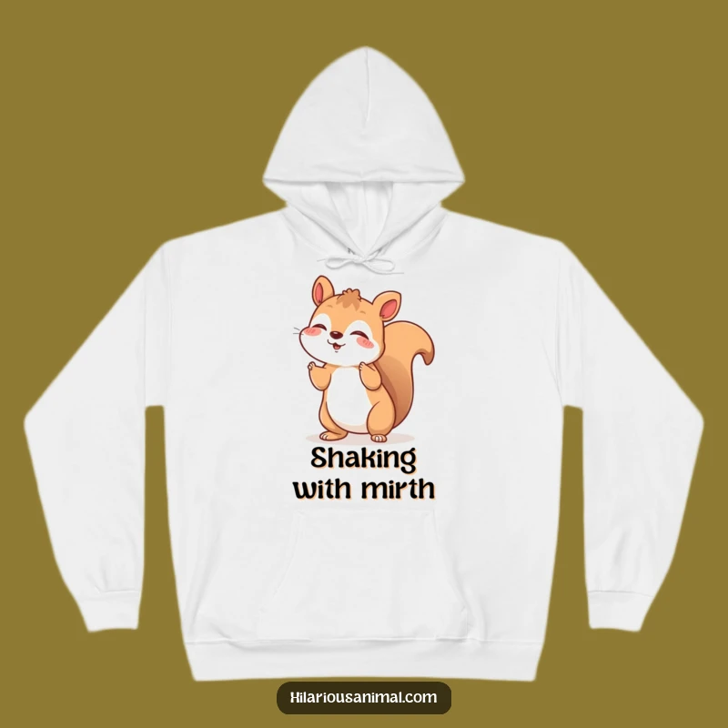 Funny Squirrel Hoodie: Cozy Laughing Rodent Sweatshirt, Ultimate Funny Gift