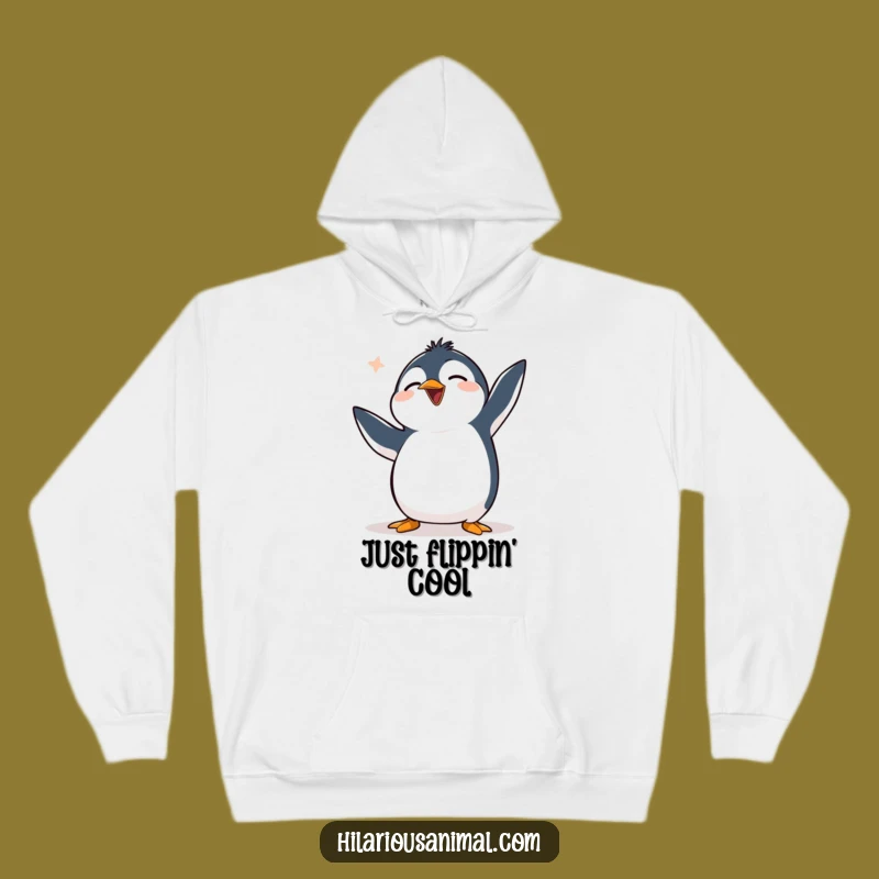 Funny Clumsy Penguin Hoodie: Cozy Up with This Hilarious and Chuckling Arctic Friend
