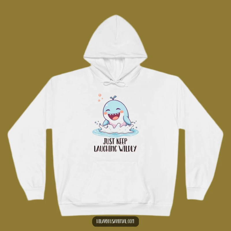 Funny Whale Laugh Hoodie - Cozy Breaching Sea Creature Comfort