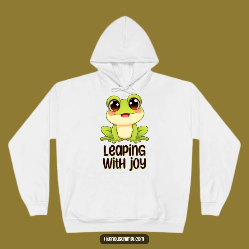 Cozy Funny Frog Hoodie: Warm Comfort with a Joyful Croak