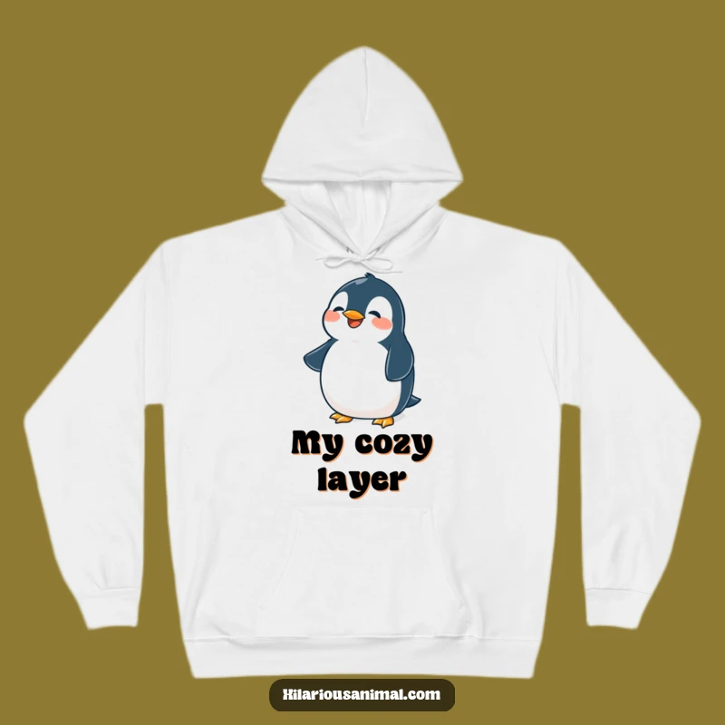 Funny Penguin Hoodie: Cozy Belly Laugh Sweatshirt, The Perfect Funny Gift!