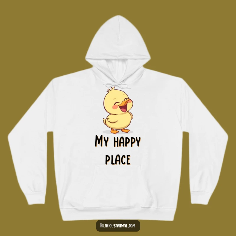 Funny Duckling Hoodie: Cozy Laughing Bird Sweatshirt, Your Go-To Funny Gift!