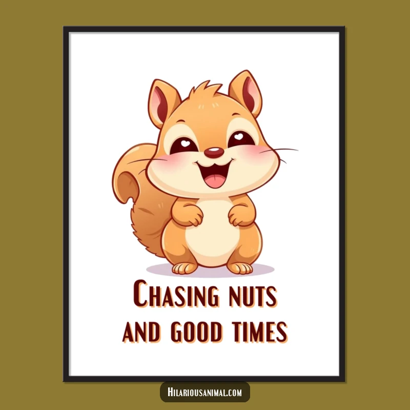 Free Printable Laughing Squirrel Wall Art: Cute and Funny Downloadable Art for a Cheerful Home