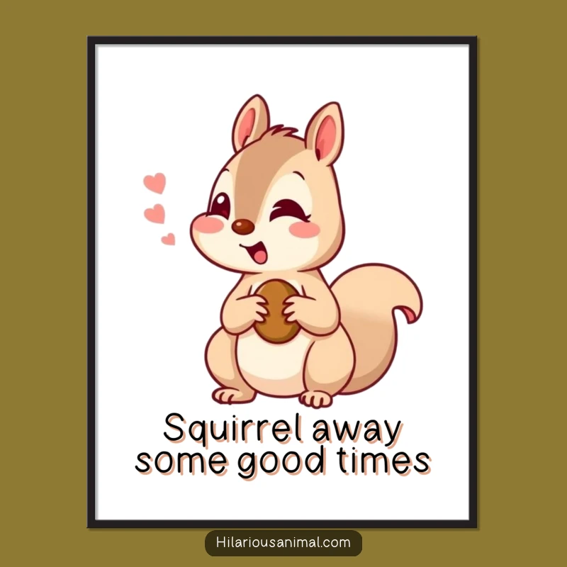 Free Printable Funny Squirrel Wall Art: Amused Nutty Decor Downloadable Art