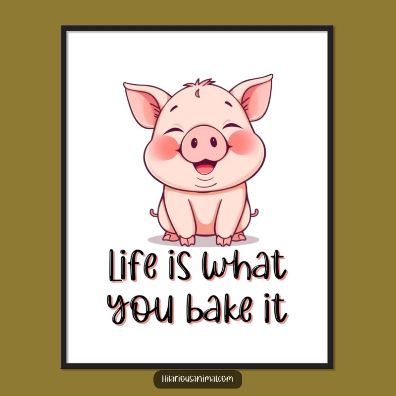 Free Printable Piglet Laughing Wall Art: Hilarious Snorting Art for a Cheerful Downloadable Gift