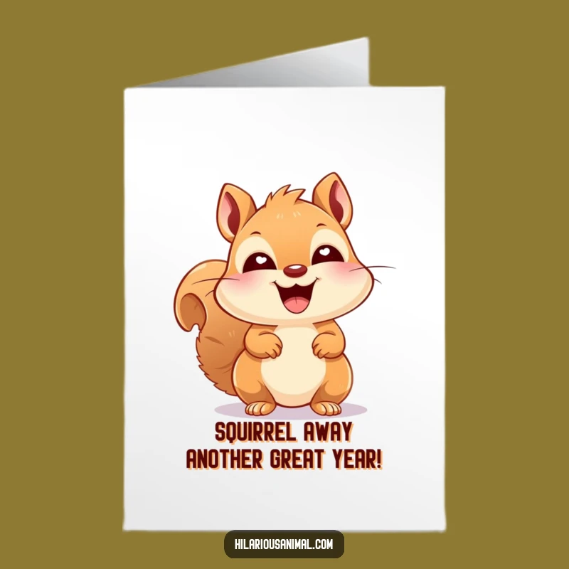 Free Printable Laughing Squirrel Birthday Card: Hilarious Downloadable Gift for a Joyful Celebration