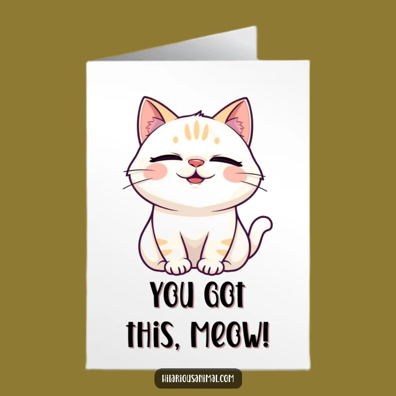 Free Printable Congrats Card: Cat's Joyful LOLs - Funny Downloadable Gift