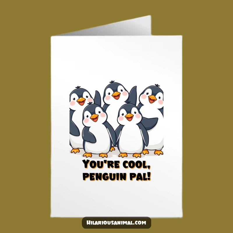 Congrats Free Printable Card: Penguin Celebration Downloadable for Joyful Wins
