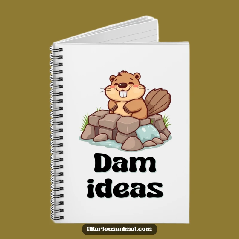 Funny Chuckling Beaver Notebook: Builder Journal, Perfect Gift for Planners