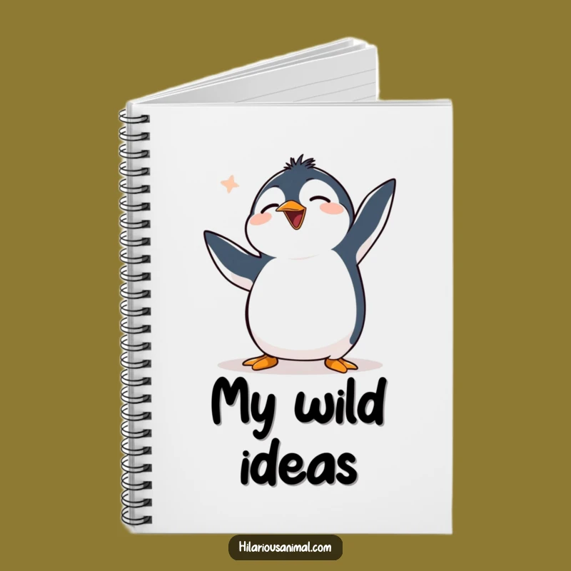 Funny Clumsy Penguin Notebook: Jot Down Ideas with This Hilarious and Chuckling Journal