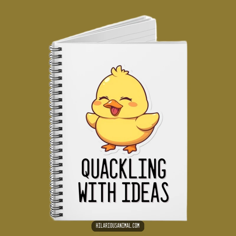 Funny Duck Quacking Notebook - Chubby Laugher Pages, Fun Funny Journal Gift