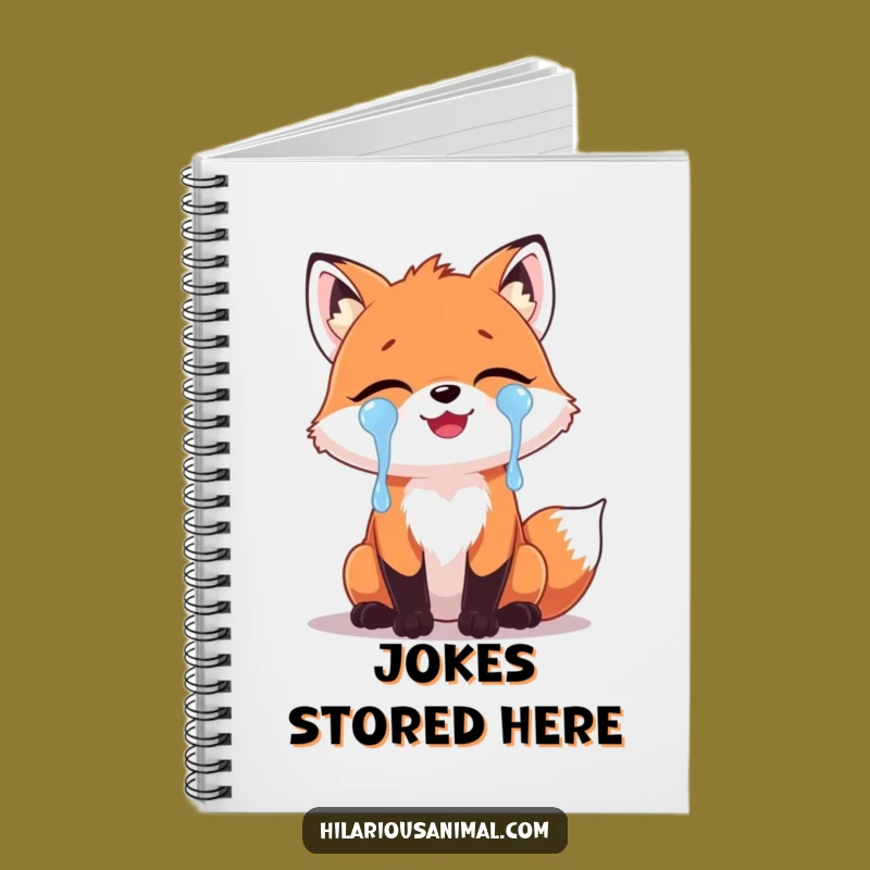 Funny Fox Laughing Tears Notebook: Jot Down Hilarious Thoughts with Charm