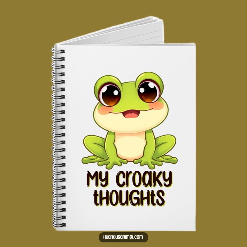 Funny Frog Croak Notebook: Jot Down Ideas with a Joyful Sound