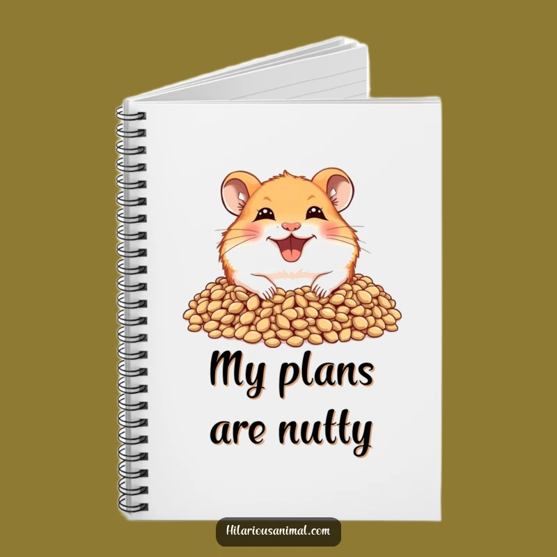 Funny Joyful Hamster Notebook - Seed Lover, Wide Grin, Jot Down Your Best!