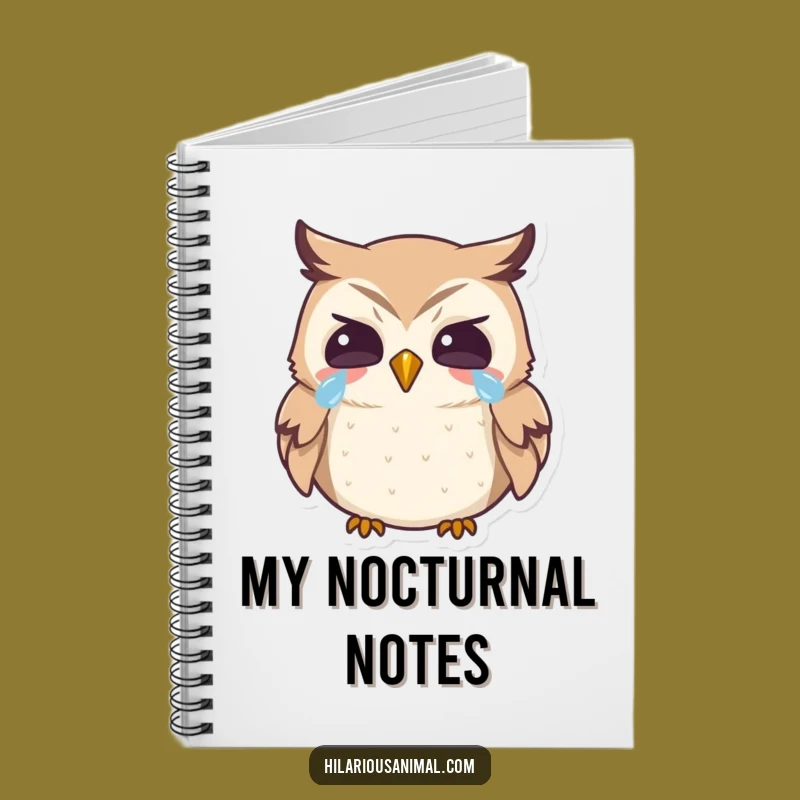 Funny Owl Notebook: Laughing Tears Journal, The Ideal Funny Gift for Students!