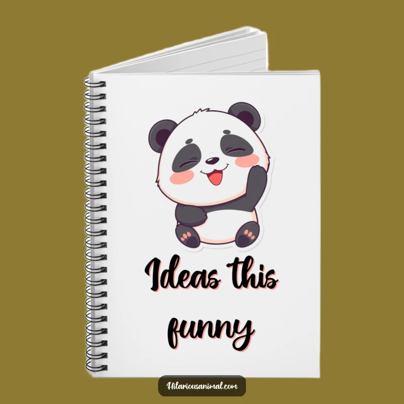 Funny Panda Cub Laughing Notebook: Capture Your Funniest Thoughts and Ideas