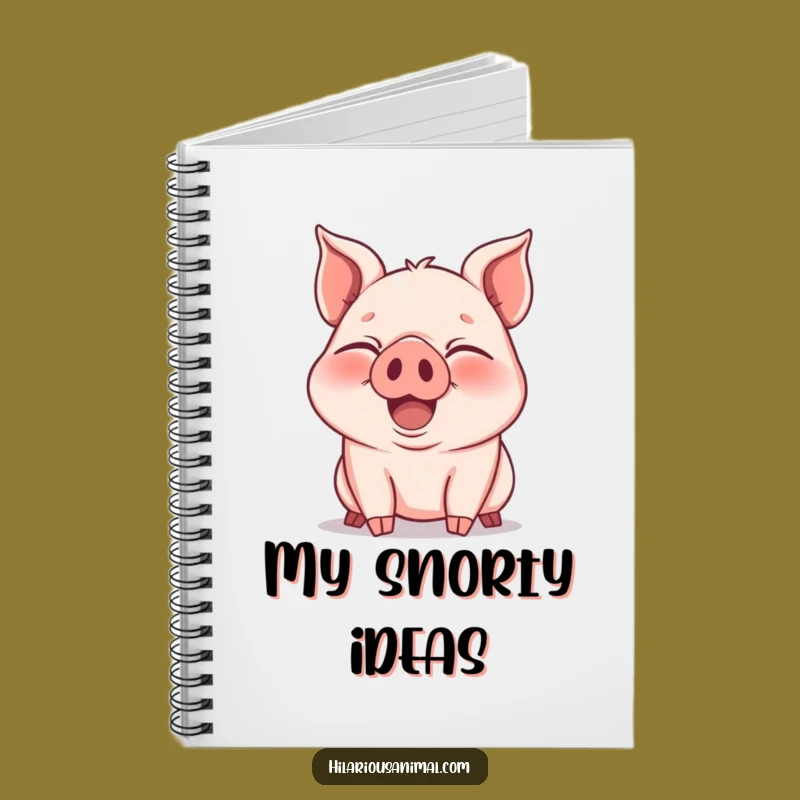Funny Piglet Laughter Notebook: Jot Down Joyful Thoughts!