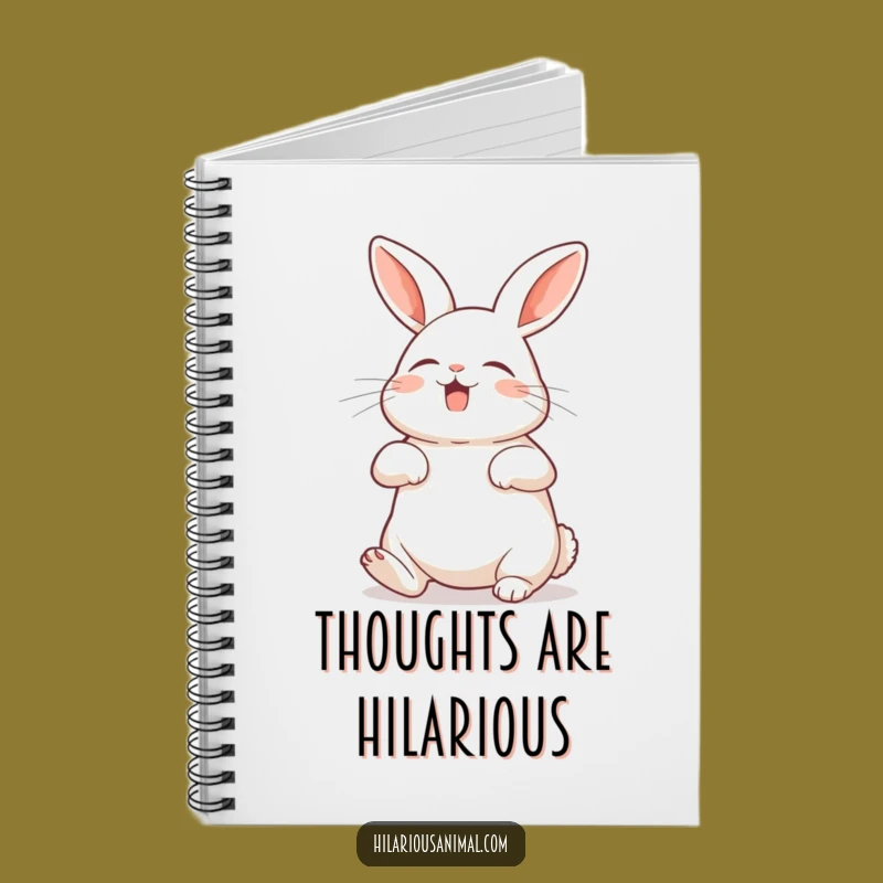 Funny Rabbit Belly Laugh Notebook - Hilarious Journal for Bunny Lovers