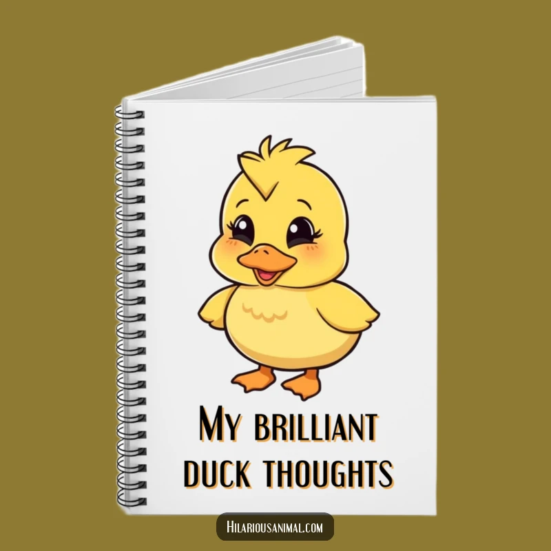 Funny Wobbly Duckling Notebook: Quacking Character Journal for Hilarious Ideas