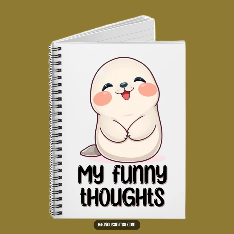 Funny Seal Cub Giggling Notebook: Jot Down Your Funniest Ideas